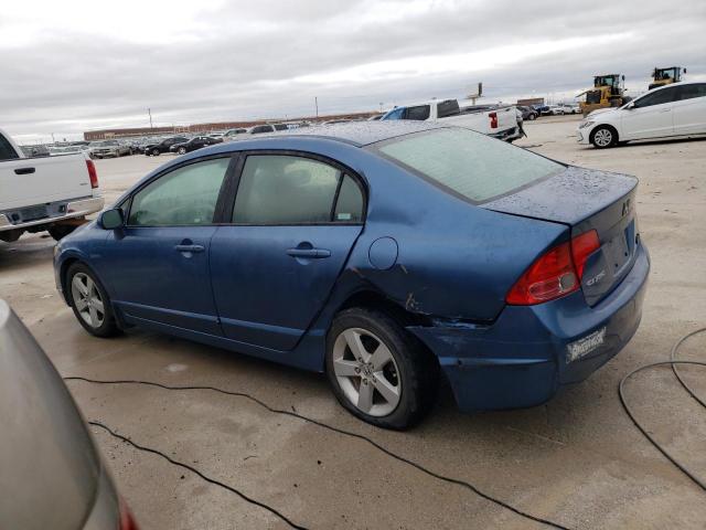 1HGFA16818L056762 - 2008 HONDA CIVIC EX BLUE photo 2