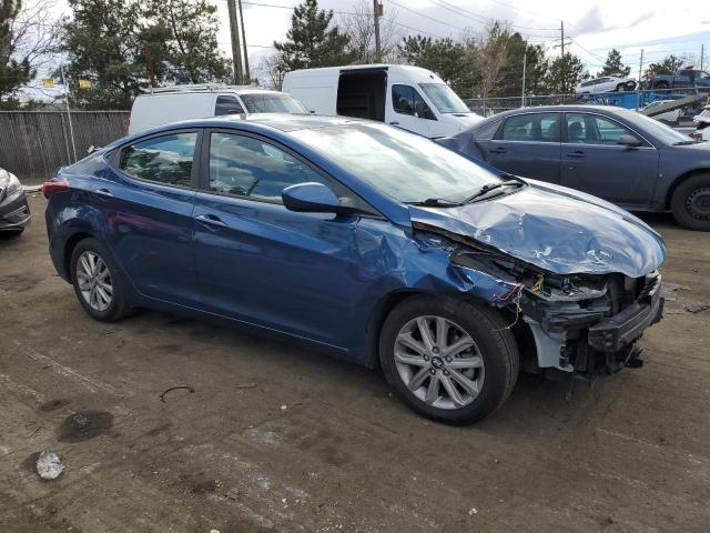 KMHDH4AE8GU570256 - 2016 HYUNDAI ELANTRA SE BLUE photo 4