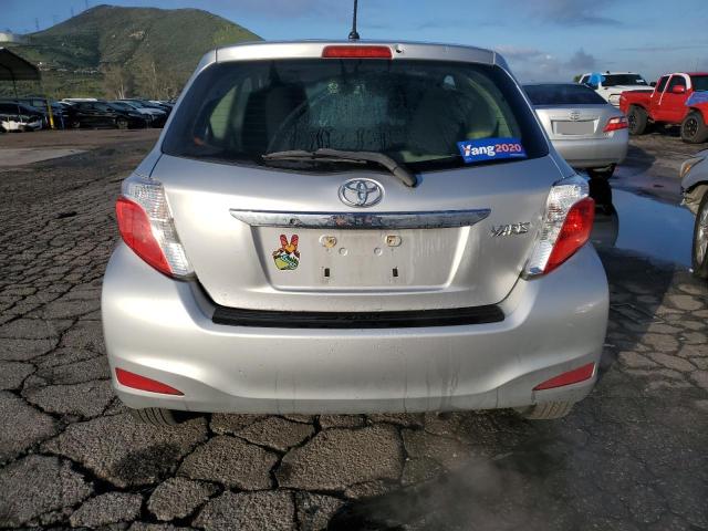 JTDJTUD34ED587813 - 2014 TOYOTA YARIS GRAY photo 6