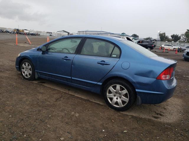 2HGFA16548H511512 - 2008 HONDA CIVIC LX BLUE photo 2