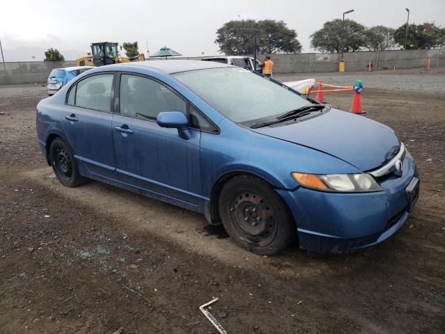 2HGFA16548H511512 - 2008 HONDA CIVIC LX BLUE photo 4