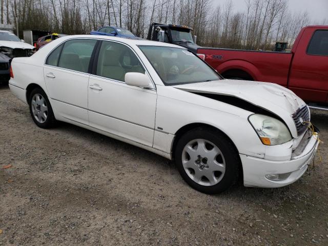 JTHBN30F120055865 - 2002 LEXUS LS 430 WHITE photo 4