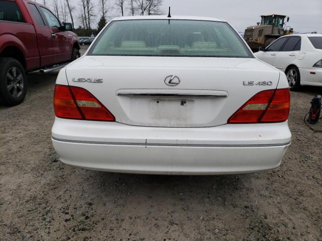 JTHBN30F120055865 - 2002 LEXUS LS 430 WHITE photo 6