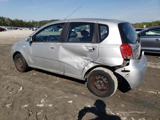 KL1TD66607B713440 - 2007 CHEVROLET AVEO BASE SILVER photo 2