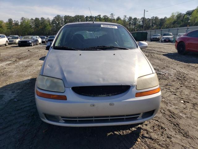KL1TD66607B713440 - 2007 CHEVROLET AVEO BASE SILVER photo 5