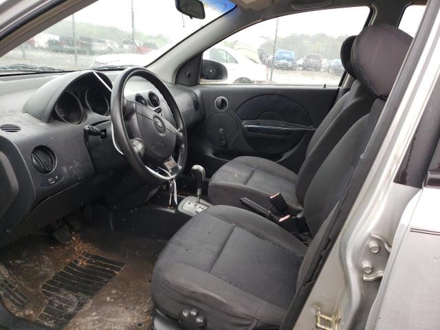 KL1TD66607B713440 - 2007 CHEVROLET AVEO BASE SILVER photo 7