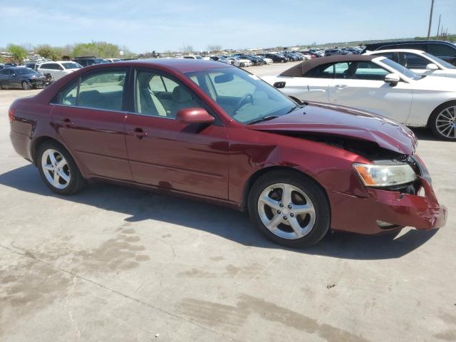 5NPEU46F27H239107 - 2007 HYUNDAI SONATA SE BURGUNDY photo 4