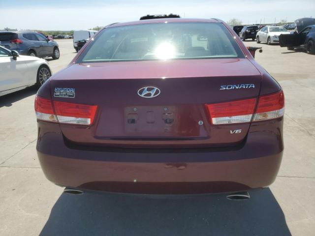 5NPEU46F27H239107 - 2007 HYUNDAI SONATA SE BURGUNDY photo 6