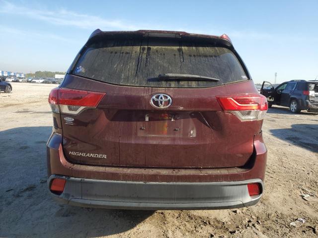 5TDZARFH7KS042302 - 2019 TOYOTA HIGHLANDER LE RED photo 6