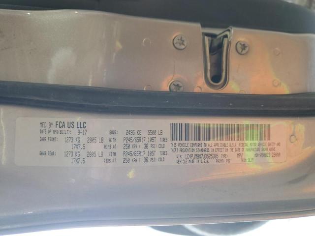 1C4PJMBX7JD525385 - 2018 JEEP CHEROKEE TRAILHAWK GRAY photo 13