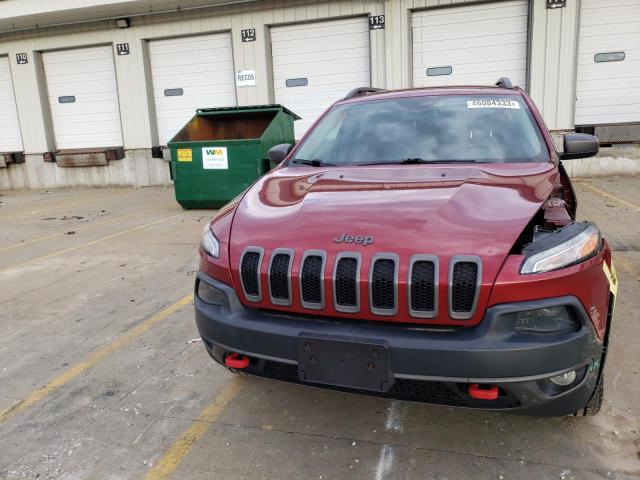 1C4PJMBS2EW201386 - 2014 JEEP CHEROKEE TRAILHAWK 勃艮第红 照片 5