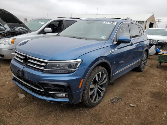 3VV4B7AX2KM062940 - 2019 VOLKSWAGEN TIGUAN SEL PREMIUM BLUE photo 1