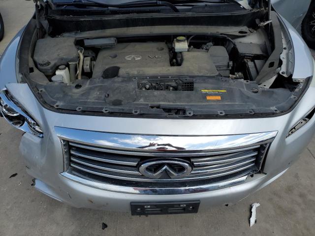 5N1AL0MN7EC550508 - 2014 INFINITI QX60 SILVER photo 11