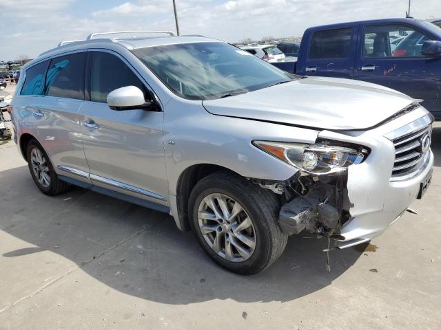 5N1AL0MN7EC550508 - 2014 INFINITI QX60 SILVER photo 4