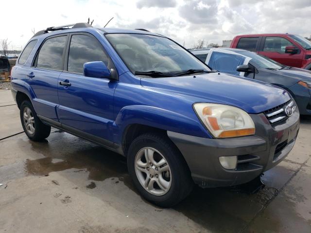 KNDJF723X77445544 - 2007 KIA SPORTAGE EX BLUE photo 4