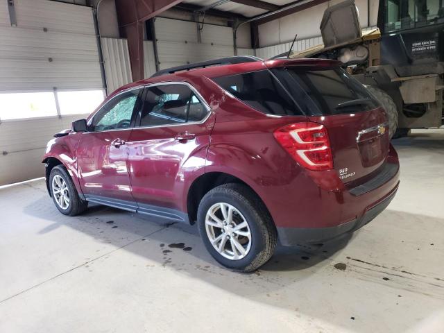 2GNALCEK5H1526025 - 2017 CHEVROLET EQUINOX LT BURGUNDY photo 2