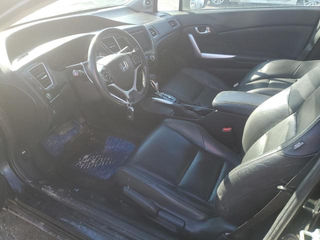 2HGFG3B98FH002345 - 2015 HONDA CIVIC EXL შავი ფოტო 7