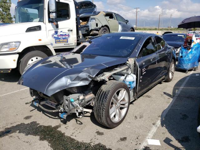 5YJSA1E16FF118612 - 2015 TESLA MODEL S Մոխրագույն լուսանկար 1