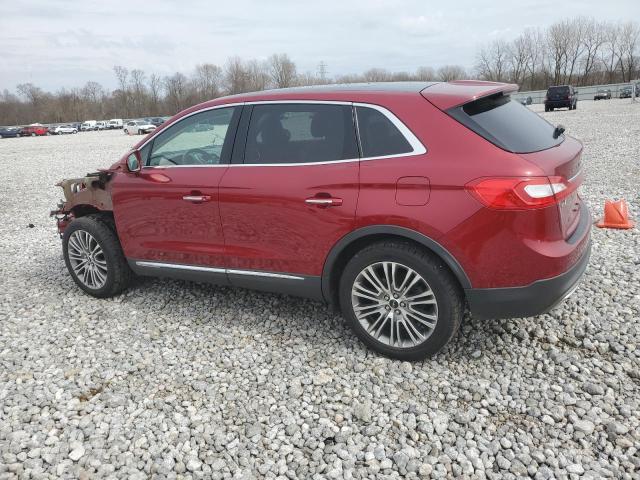 2LMPJ8LRXHBL34857 - 2017 LINCOLN MKX RESERVE كستنائي صورة 2