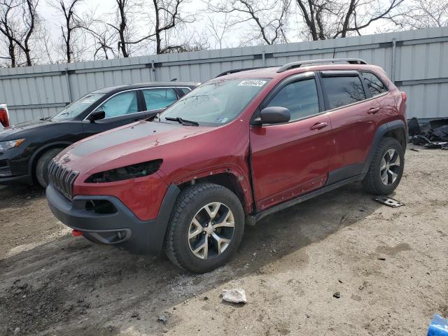 1C4PJMBS6HW622614 - 2017 JEEP CHEROKEE TRAILHAWK BURGUNDY photo 1