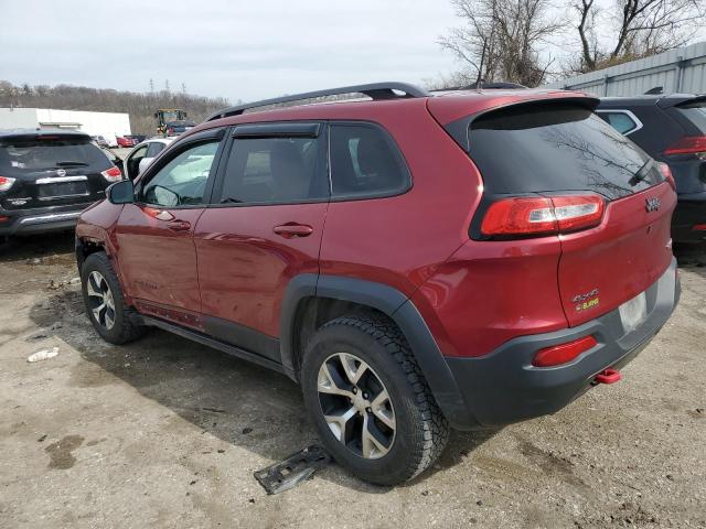 1C4PJMBS6HW622614 - 2017 JEEP CHEROKEE TRAILHAWK BURGUNDY photo 2