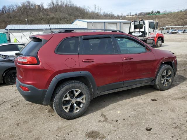 1C4PJMBS6HW622614 - 2017 JEEP CHEROKEE TRAILHAWK BURGUNDY photo 3