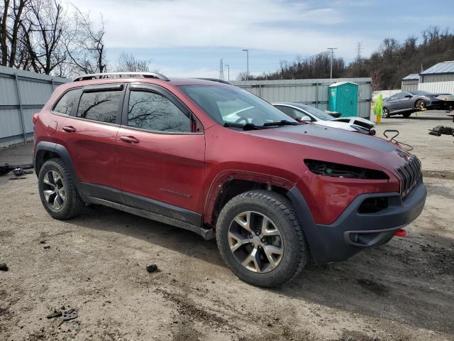 1C4PJMBS6HW622614 - 2017 JEEP CHEROKEE TRAILHAWK ბურგუნდია ფოტო 4