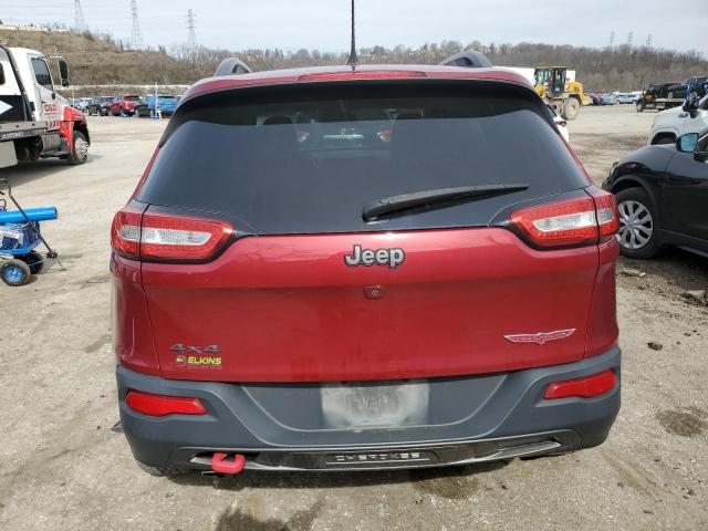 1C4PJMBS6HW622614 - 2017 JEEP CHEROKEE TRAILHAWK BURGUNDY photo 6