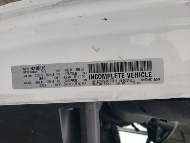 3C7WRVGGXKE530019 - 2019 RAM PROMASTER 3500 STANDARD Weiß Foto 12
