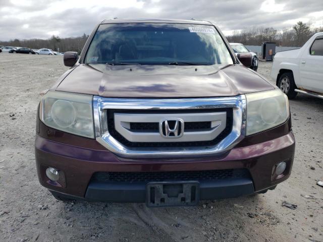 5FNYF4H61BB092936 - 2011 HONDA PILOT EXL BURGUNDY photo 5