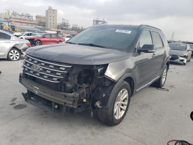 1FM5K7D87HGD07897 - 2017 FORD EXPLORER XLT GRAY photo 1