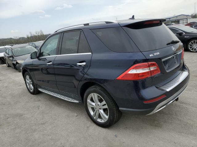 4JGDA5HB9EA355988 - 2014 MERCEDES-BENZ ML 350 4MATIC BLUE photo 2