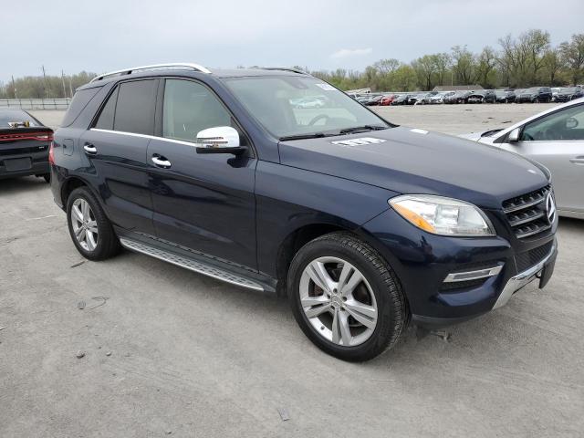 4JGDA5HB9EA355988 - 2014 MERCEDES-BENZ ML 350 4MATIC BLUE photo 4