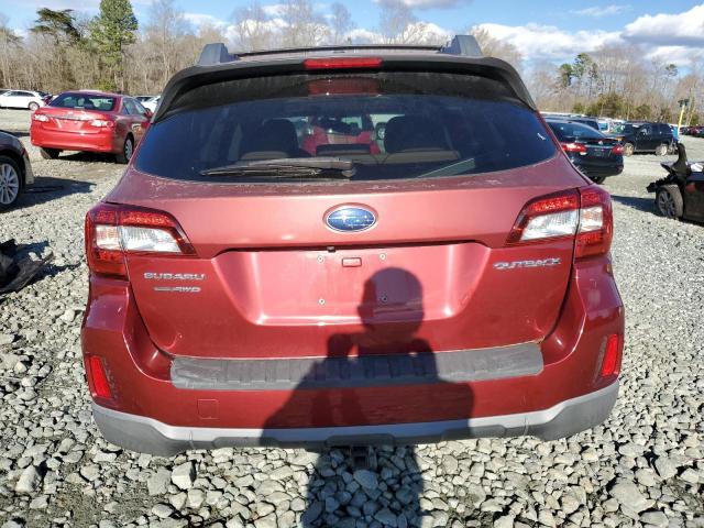 4S4BSBLC5F3266881 - 2015 SUBARU OUTBACK 2.5I LIMITED RED photo 6