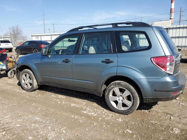 JF2SHABC4BH775650 - 2011 SUBARU FORESTER 2.5X BLUE photo 2