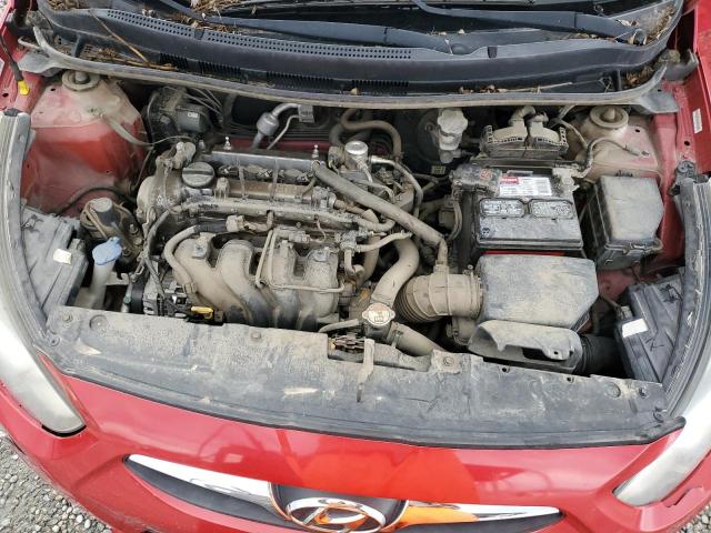 KMHCU4AE1DU374856 - 2013 HYUNDAI ACCENT GLS RED photo 11