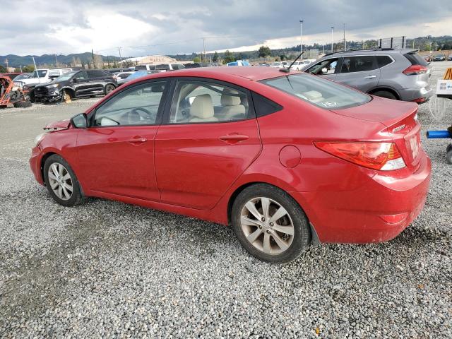 KMHCU4AE1DU374856 - 2013 HYUNDAI ACCENT GLS RED photo 2