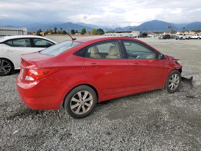 KMHCU4AE1DU374856 - 2013 HYUNDAI ACCENT GLS RED photo 3