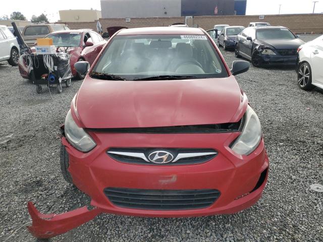 KMHCU4AE1DU374856 - 2013 HYUNDAI ACCENT GLS RED photo 5