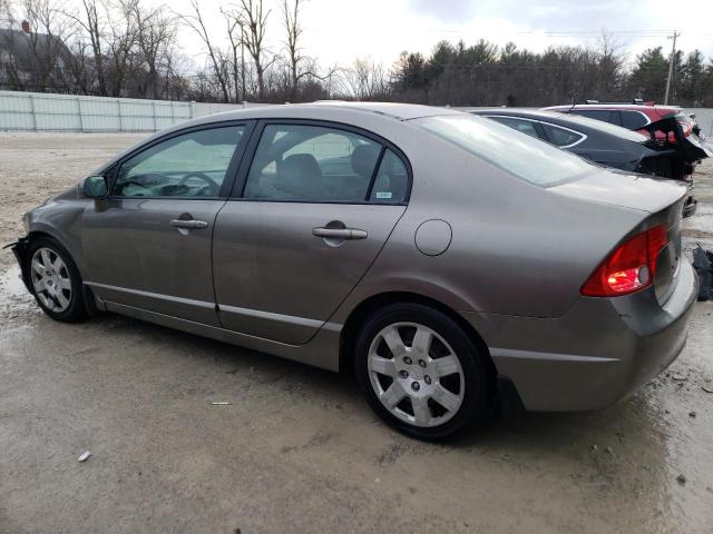 2HGFA16528H349377 - 2008 HONDA CIVIC LX GRAY photo 2