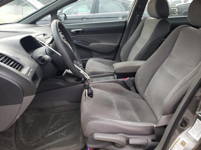 2HGFA16528H349377 - 2008 HONDA CIVIC LX GRAY photo 7