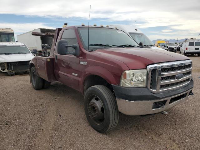 1FDXF46P45EC66037 - 2005 FORD F450 SUPER DUTY BURGUNDY photo 4