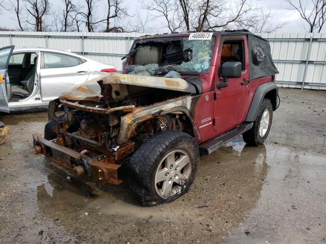 1J4AA2D15BL544120 - 2011 JEEP WRANGLER SPORT MAROON photo 1