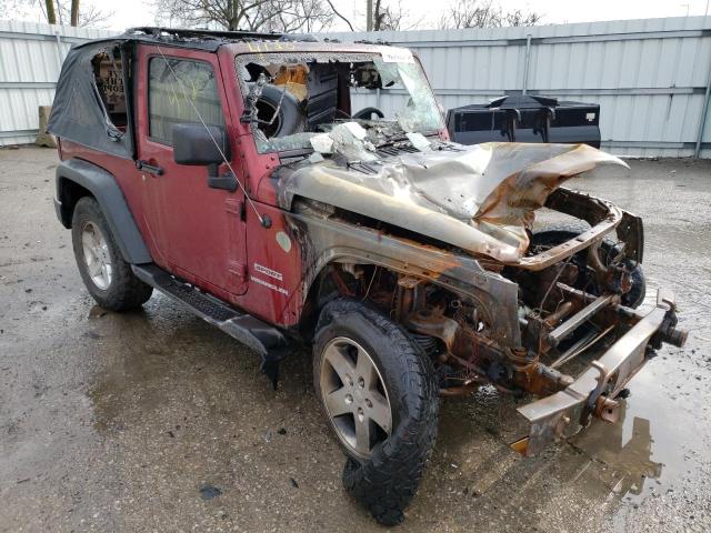 1J4AA2D15BL544120 - 2011 JEEP WRANGLER SPORT MAROON photo 4