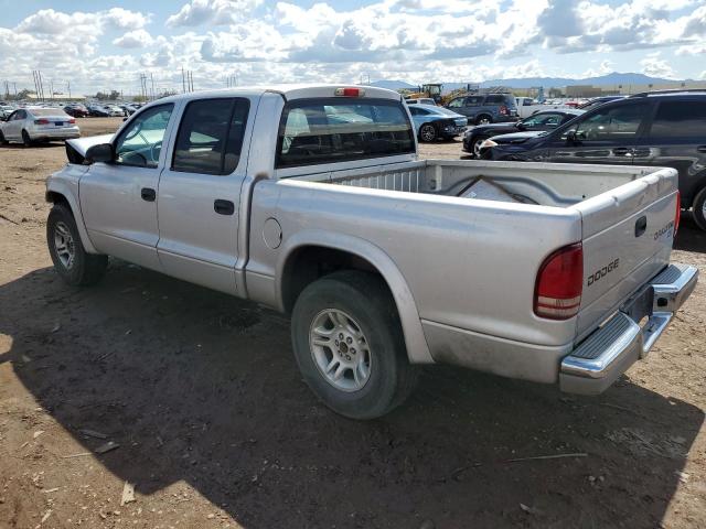 1D7HL48N24S750517 - 2004 DODGE DAKOTA QUAD SLT SILVER photo 2