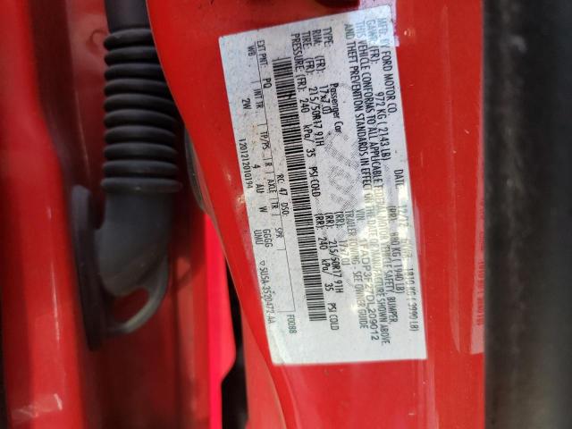 1FADP3F27DL209012 - 2013 FORD FOCUS SE RED photo 12