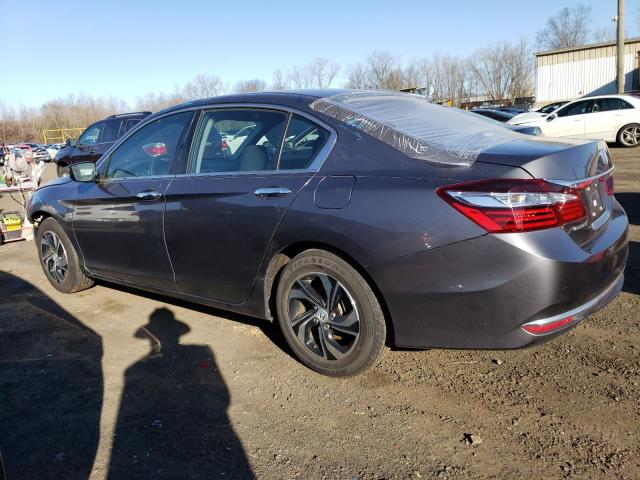 1HGCR2F39HA271873 - 2017 HONDA ACCORD LX GRAY photo 2