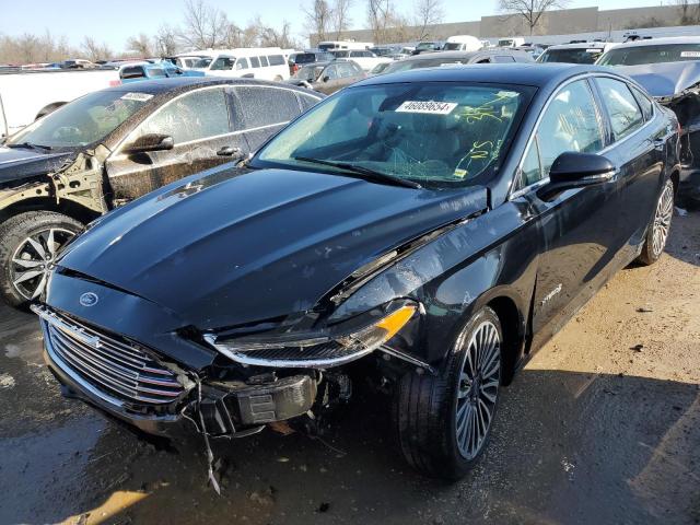 3FA6P0RU1JR152338 - 2018 FORD FUSION TITANIUM/PLATINUM HEV BLACK photo 1