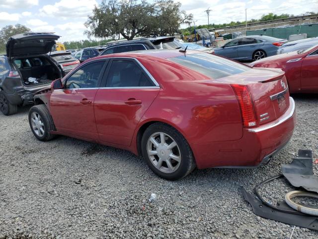 1G6DV57V880152155 - 2008 CADILLAC CTS HI FEATURE V6 RED photo 2