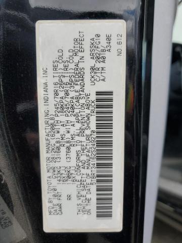 5TBRT34162S249270 - 2002 TOYOTA TUNDRA ACCESS CAB შავი ფოტო 12